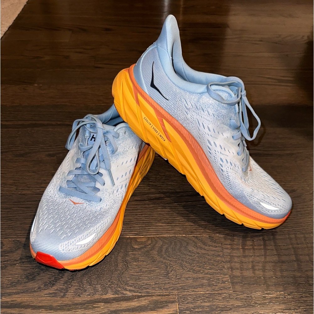 Hoka One One Clifton 8 Summer Song Ice Flow, Size 9, Brand New, Out of Box